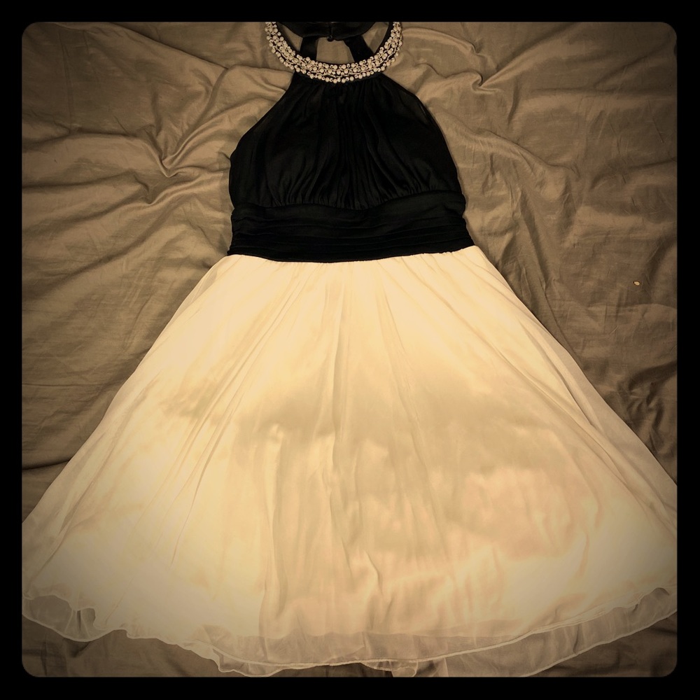 Black and white dress